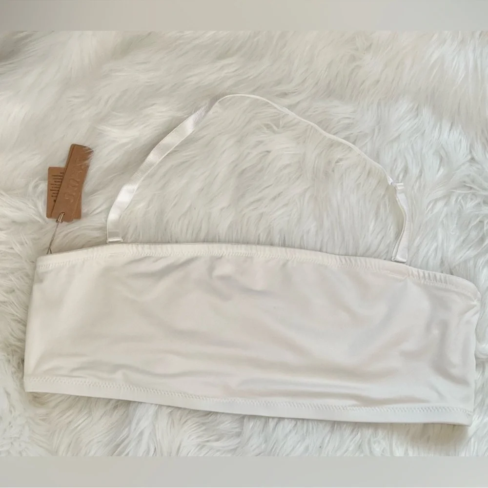 🏝️SKIMS (B9) Swim Bandeau Bikini Top 4X SW-BND-0777 marble